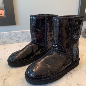UGG Black Sequin Boots